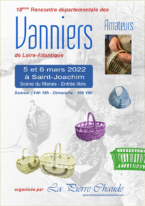 Affiche Rencontre Vannerie St Joachim 2022