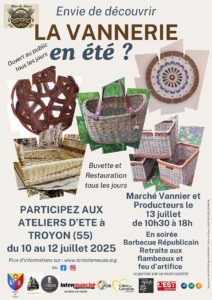 AFFICHE ATELIERS de vannerie DETE 2025